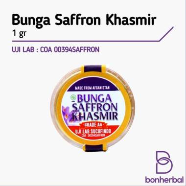 SAFFRON Bunga Saffron Suplemen Kesehatan [Original/ 1 g]