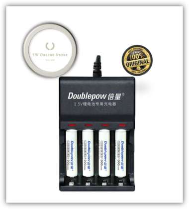 DOUBLEPOW USB-Powered Charger Baterai 4 Slot AA/AAA 1.5V - DP-L152