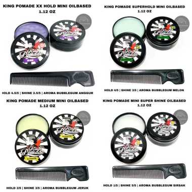 no brand Minyak Rambut King Pomade 4 VARIAN AROMA 1.5 OZ FREE SISIR XXHOLD