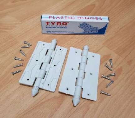 TYRO Engsel Pintu Kamar Mandi Engsel Plastik Kupu2 (Paket Isi 2)