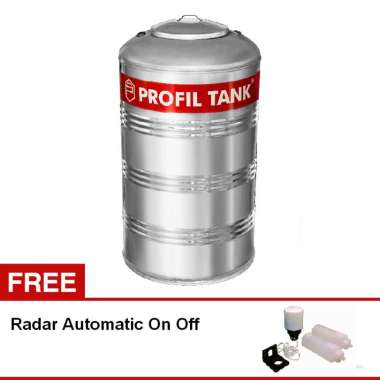 Tangki Air / Tandon Toren Profil Stainless Datar 560 Liter - PS 700 D Silver