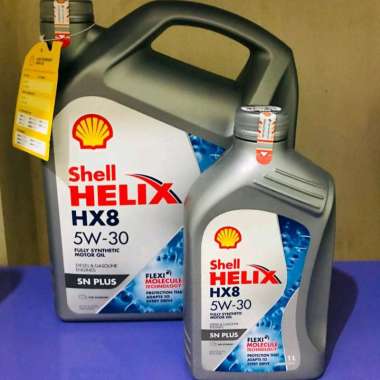 Oli Shell Helix HX8 5W 30 / 5Liter (gratis filter oli)