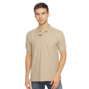 POSHBOY Basic Polo Shirt - Kaos Kerah Pria Lengan Pendek Khaki XXL