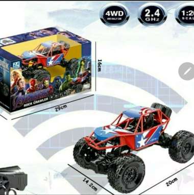 RC rock crawleR avengers hero car body alloy / Mobil remote control offroad Rock crawler