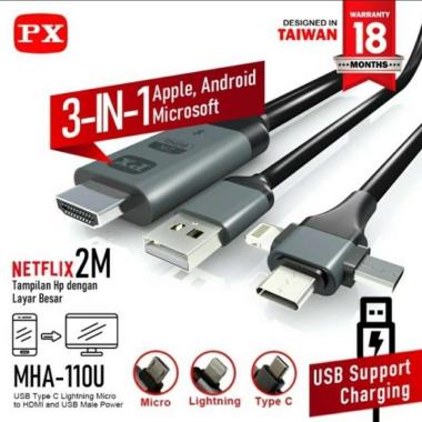 KABEL MHL HDMI TO MICRO TYPE-C [PX MHA-110U]