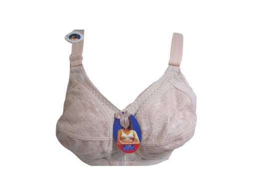 Kusumawardani Bra BH Wanita Brukat Sister Big Cup Tanpa Kawat Tanpa Busa Cream 36C