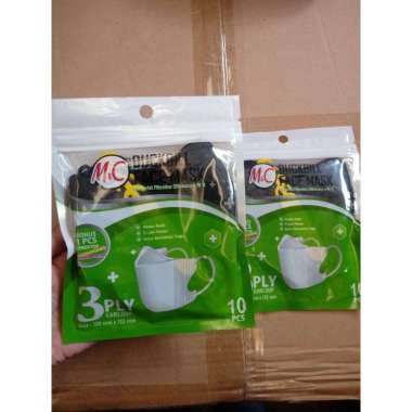 [ SACHET DB JSP ] MASKER DUCKBILL SACHET 3 PLY ISI 10 PCS / DUCKBILL WARNA / MASKER EARLOOP / FACE M