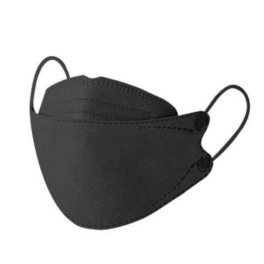 [ KF94 ORLEE ] MASKER KF 94 ORLEE HITAM PUTIH 4 PLY SACHET ISI 10 / EARLOOP FACE MASK / MASKER WAJAH