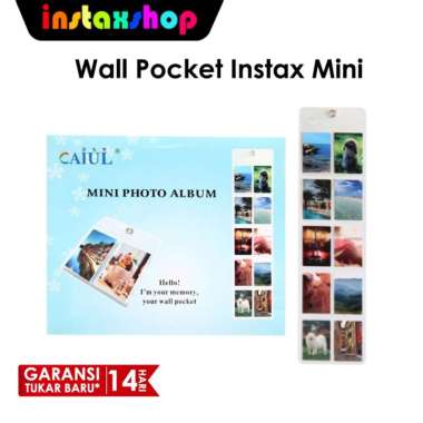 INSTAXSHOP Wall Pocket Mini Photo Album [10 Foto Polaroid Instax Mini 8/9/25/50/90/SP2/SP1/Liplay/Li