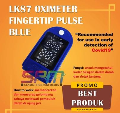 LK87 Oximeter Fingertip Pulse Pengukur Kadar Oksigen Detak Jantung LED