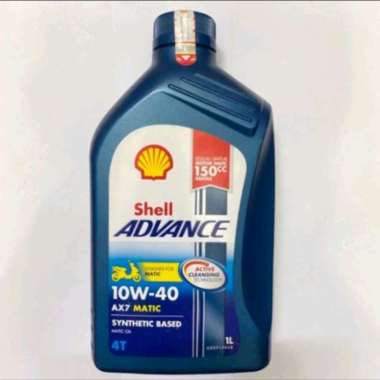 OLI MESIN MOTOR MATIC SHELL ADVANCE AX7 SCOOTER 10W40 1L - FOR YAMAHA NMAX XMAX TMAX LEXI LEXAM AERO