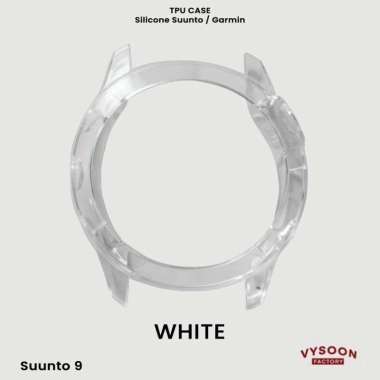 Case Casing Silikon Cover Suunto 9 Baro Titanium Spartan Sport Wrist White