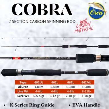 JORAN ULTRALIGHT ORCA COBRA 180 602L 662L 662ML - 602UL 662ML