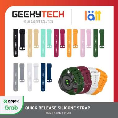 Latt Strap Quick Release Silicone Strap 18 20 22mm ROSE PINK