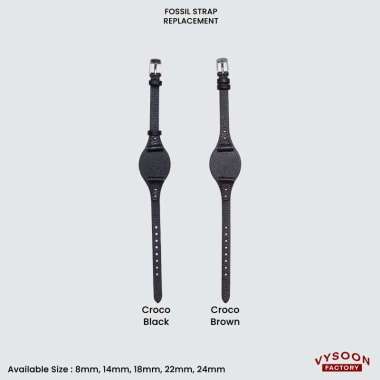 Strap Jam Tangan Fossil Pengganti Fossil Georgia Leather 14mm 18mm 8mm 14mm
