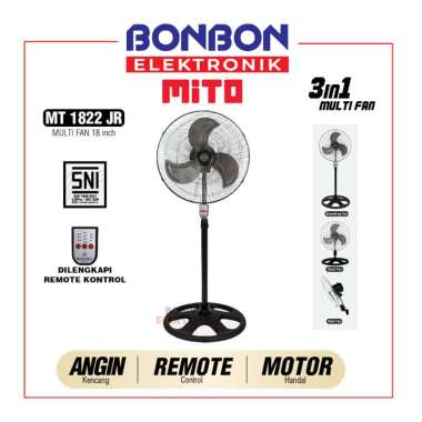 Mito Kipas Angin Besi MT 1822 JR / 1822JR MITOCHIBA 18inc REMOTE