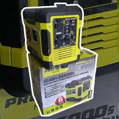 GENSET PORTABLE SILENT BENSIN 2000 WATT RAVi3000S PROQUIP RAVi 3000