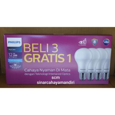 Jual Philips Led Bulb 8 Watt 6500k Cool Day Light Putih Beli 3 Gratis 1 Online November 2020 Blibli Com