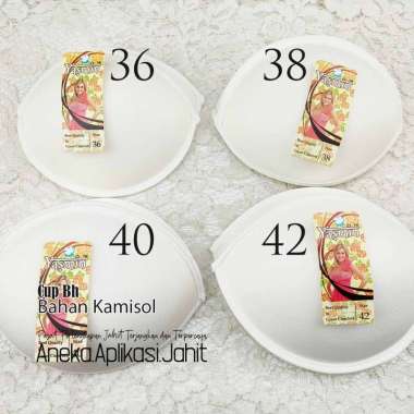 1 PASANG CUP BH / BUSA DALAMAN BH / CUP KAMISOL / KAP KAMISOL PUTIH 32 TEBAL