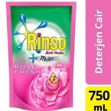 Rinso Cair Molto Rose Fresh 750 ml / Rinso Deterjen Cair Pink Molto
