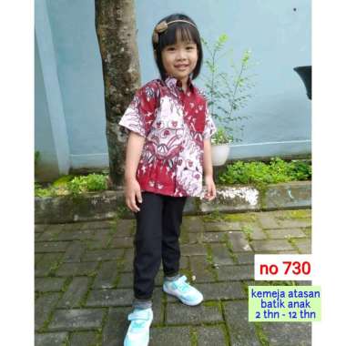 730 atasan blouse kemeja batik anak perempuan - 4