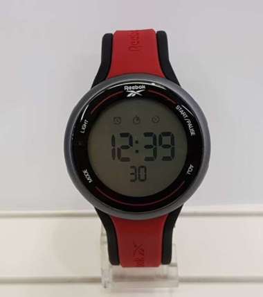 Reebok RV-ELG-G9 Jam Tangan Unisex Rubber Strap Original Watch Red Gray