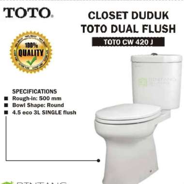 CLOSET DUDUK / MONOBLOK TOTO CW 420 J CW420 TUTUP BIASA