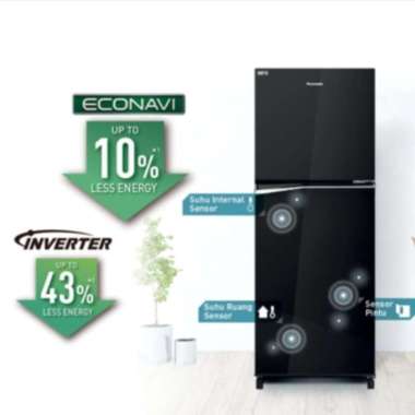 Kulkas Panasonic 2 Pintu NR-BB201Q-PK Prime Fresh Inverter 201 196 L