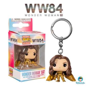 Funko Pocket POP! Keychain Wonder Woman 1984 Golden Armor (No Helmet)