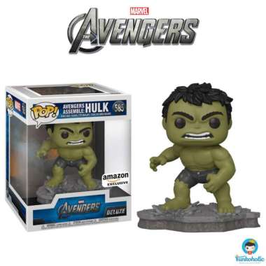 Funko POP! Deluxe Marvel The Avengers Assemble Hulk [Amazon Stickered]