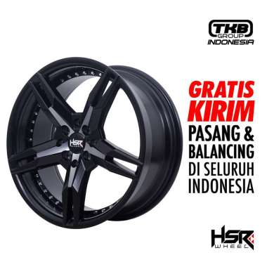 Velg Mobil Ring 15 HSR KEUNIKAI 5064 R15 - PCD H8X100-114,3 ET40 BLACK/BLACK OIL FACE