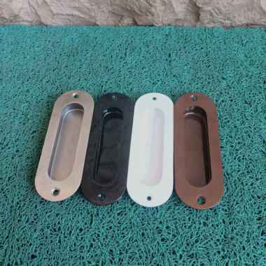 handel tanam stainless / tarikan laci tanam / gagang pintu lemari Putih