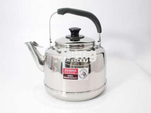 WHISTLE KETTLE STAINLESS 7.5Liter ZEBRA