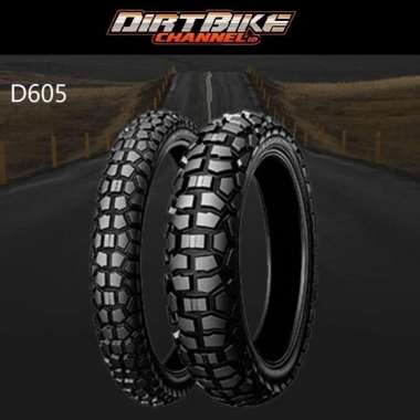 BAN LUAR DUNLOP D605 18 21 16 19 DEPAN BELAKANG DUAL ROAD KLX CRF WR 70/100-19