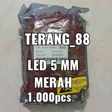 HRG 1.000 PCS LED 5 MM RED LAMPU 5MM MERAH LED 5MM MERAH