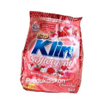 Promo Harga So Klin Softergent Cheerful Red 770 gr - Blibli