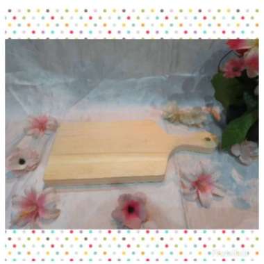 TL1XL - Talenan kayu gagang persegi XL 35x17x1 cm perlengkapan dapur peralatan masak lukis souvenir