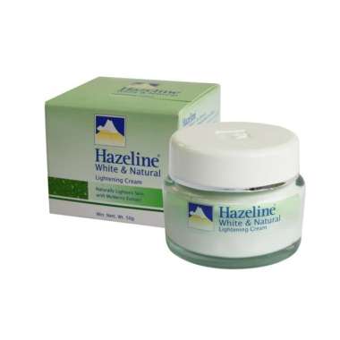 Hazeline White & Natural Lightening Cream Original Malaysia [50g] Hijau