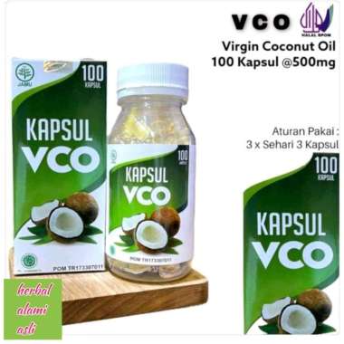 Minyak Kelapa VCO AL AFIAT BPOM 100 Kapsul @500mg - Virgin Coconut Oil