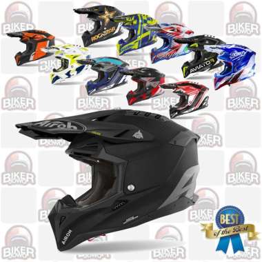 Helm Cross Airoh Aviator 3 Rainbow Orange