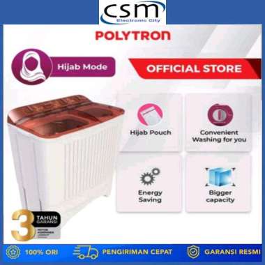 Polytron Mesin Cuci 2 Tabung 8KG PWM 801R / PWM801 / PWM 801 R
