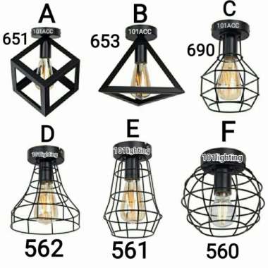 Lampu Plafon Teras Minimalis Varian A