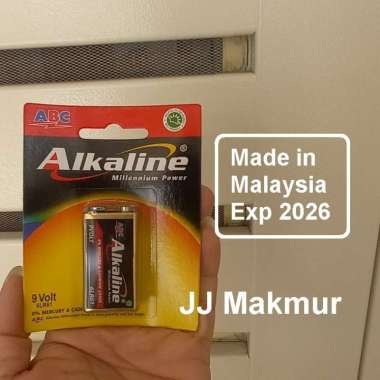 Baterai ABC Alkaline 9v - Battery Alkaline 9volt - Batere Kotak Batrei 9volt Batre Batrai
