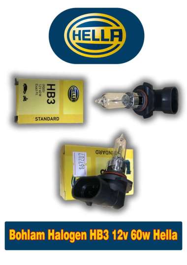 Bohlam Halogen HB3 12v 60w Hella - 67287 -