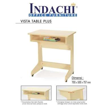Indachi Vista Meja Belajar/Leptop putih JABODETABEKSER