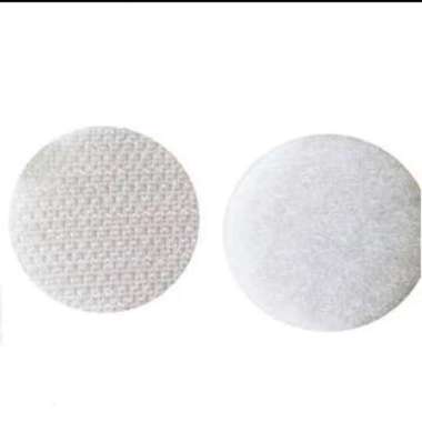 Velcro Perekat Dot's Sticker Tape Hook And Loop 10 mm - Putih