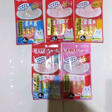 snack kucing Ciao churu all varian terlaris dijapan 14grx4pc0 tuna