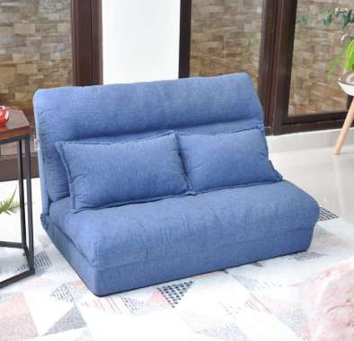Mee-Do Sofa Bed Lipat Kursi Lipat Kursi Lesehan Kursi Santai Sofabed - Fuji BLUE -