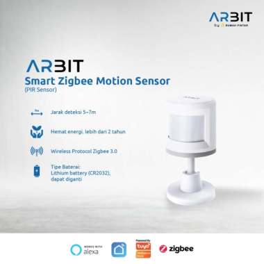 ARBIT Zigbee Smart PIR Motion Sensor Gerak Tuya