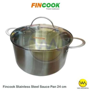 Fincook Stainless Steel Dutch Oven 24cm + Lid DO2405SSGL Panci